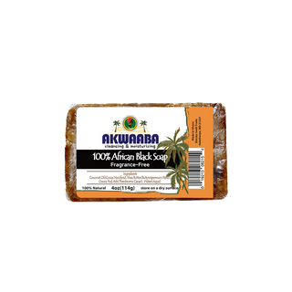 African Black Soap Bar (Fragrance Free)