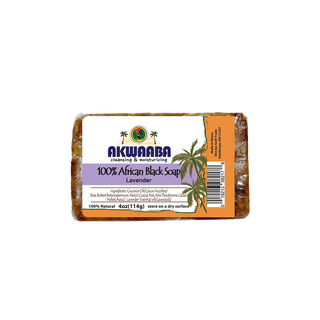 African Black Soap Bar (Lavender) 4oz