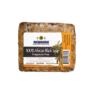 African Black Soap Bar (Fragrance Free)