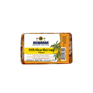 African Black Soap Bar (Papaya) 4oz