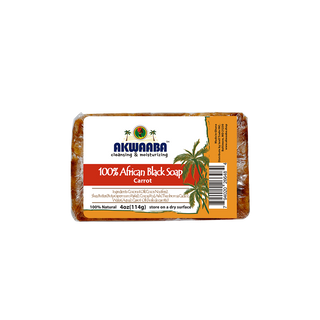 African Black Soap Bar (Carrot) 4oz