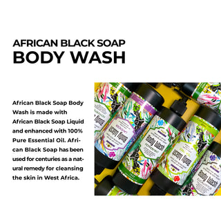 Black Soap Body Wash(Lavender) 16oz